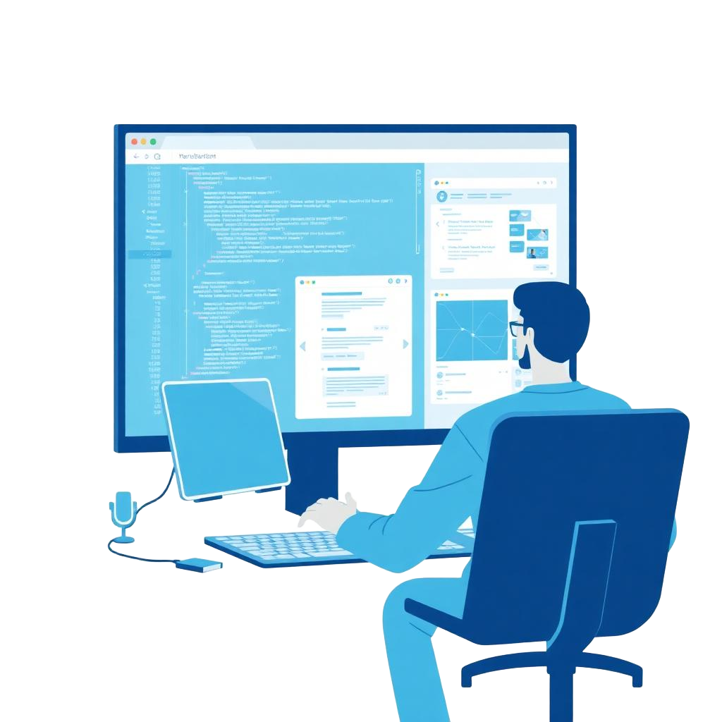 Website Design And Development illustration